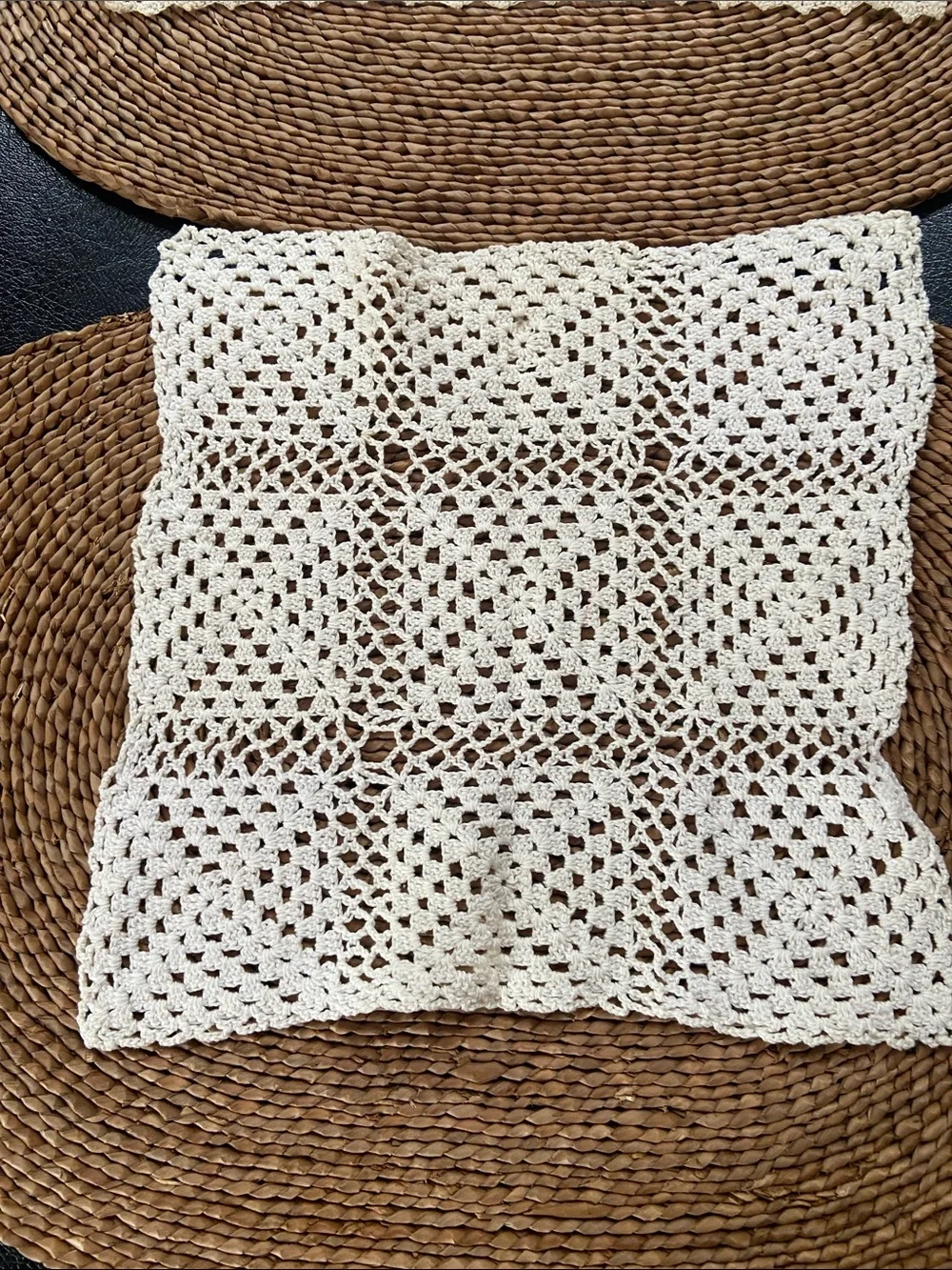 Handcrafted Cream Crochet Doily